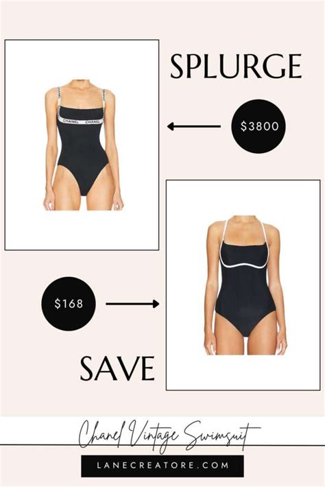 chanel one piece swimsuits dupe|designer swimwear dupes.